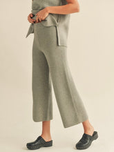 Load image into Gallery viewer, Sweater Knit Pants - Olive FINAL SALE
