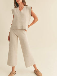 Sweater Knit Pants - Oat FINAL SALE