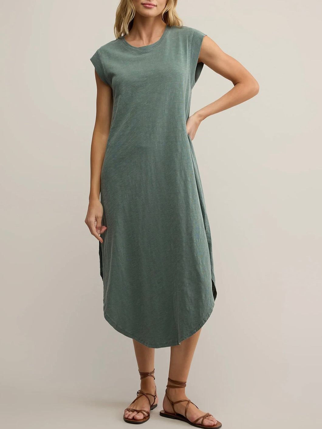Calabasas Midi Dress - Hunter Green
