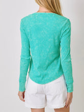 Load image into Gallery viewer, Washed Rib Tee - Sea
