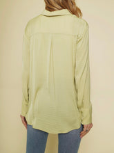 Load image into Gallery viewer, Light Satin Shirt - Pistachio FINAL SALE
