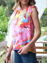 Load image into Gallery viewer, Fiesta Sleeveless Top - Orange Multi

