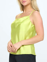 Load image into Gallery viewer, Satin Cowl Cami - Citron
