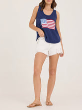 Load image into Gallery viewer, Flag Sweater Tank - Navy
