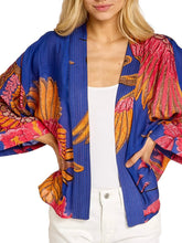 Load image into Gallery viewer, Kimono Jacket - Cobalt Crane
