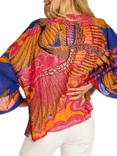 Load image into Gallery viewer, Kimono Jacket - Cobalt Crane

