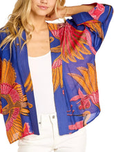 Load image into Gallery viewer, Kimono Jacket - Cobalt Crane
