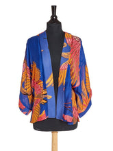 Load image into Gallery viewer, Kimono Jacket - Cobalt Crane
