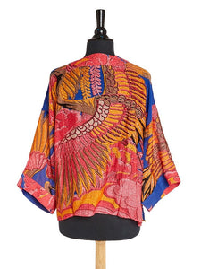 Kimono Jacket - Cobalt Crane