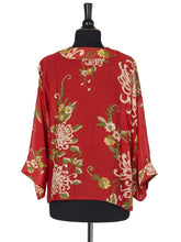 Load image into Gallery viewer, Kimono Jacket - Chrysanthemum Red
