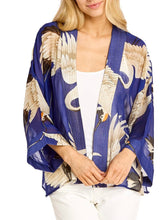 Load image into Gallery viewer, Kimono Jacket - Heron Cobalt

