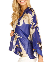 Load image into Gallery viewer, Kimono Jacket - Heron Cobalt
