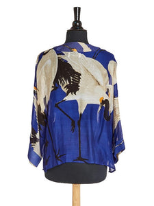 Kimono Jacket - Heron Cobalt