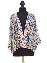 Load image into Gallery viewer, Kimono Jacket - Ikat Blue
