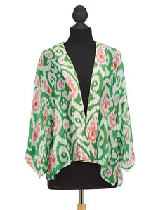 Kimono Jacket - Ikat Green