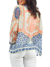 Load image into Gallery viewer, Kimono Jacket - Indian Summer Blue
