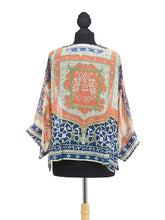 Load image into Gallery viewer, Kimono Jacket - Indian Summer Blue

