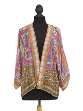 Load image into Gallery viewer, Kimono Jacket - Indian Summer Pink
