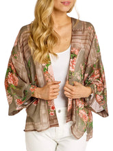 Load image into Gallery viewer, Kimono Jacket - Neon Rose
