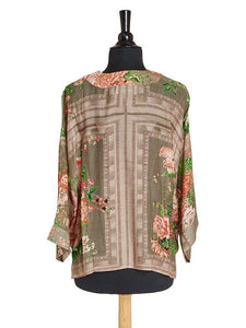 Kimono Jacket - Neon Rose