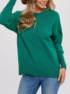 Classic Crew Neck Sweater - Green