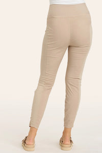 High Waist Penny Legging - Sand
