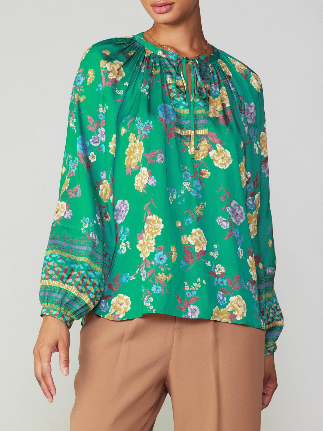 Floral Blouse - Green