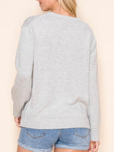Load image into Gallery viewer, Flag Sweater - Heather Gray
