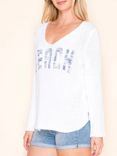 Load image into Gallery viewer, Beach Sweater - White Multi
