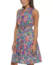 Load image into Gallery viewer, Floral Sleeveless Dress - Marine FINAL SALE

