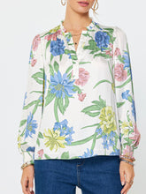 Load image into Gallery viewer, Floral Slit Neck Blouse - Multi
