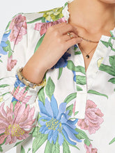 Load image into Gallery viewer, Floral Slit Neck Blouse - Multi
