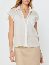 Load image into Gallery viewer, Cap Sleeve Two Piece Blouse - Ivory
