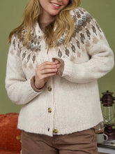 Load image into Gallery viewer, Fair Isle Cardigan - Natural Multi
