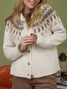 Fair Isle Cardigan - Natural Multi