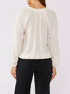 Tassel Sequin Blouse - Ivory