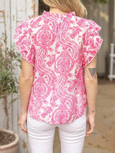 Load image into Gallery viewer, Paisley Print Top - Pink
