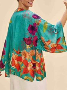 Kimono Jacket - Hummingbird Turquoise