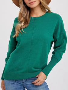 Classic Crew Neck Sweater - Green