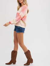 Load image into Gallery viewer, Pastel Knit Sweater - Pink Yellow
