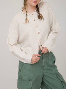 Marled Cardigan - Cream