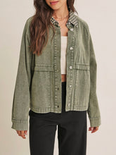 Load image into Gallery viewer, Twill Field Jacket - Washed Olive

