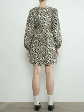 Load image into Gallery viewer, Twill Babydoll Dress - Leopard
