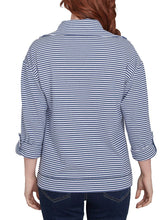 Load image into Gallery viewer, Striped Snap Jacket - Indigo Multi
