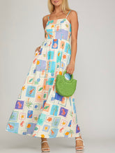 Load image into Gallery viewer, Postage Stamp Maxi - Blue Multi

