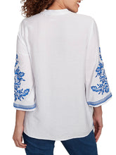 Load image into Gallery viewer, Floral Embroidered Button Down - White
