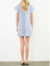 Load image into Gallery viewer, Seersucker Stripe Dress - Blue
