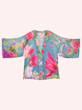 Load image into Gallery viewer, Kimono Jacket - Floral Study Blue
