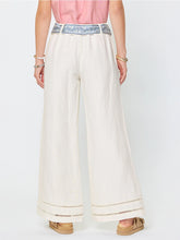 Load image into Gallery viewer, Linen Pants with Scarf Belt  - Ivory
