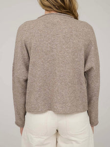 Marled Cardigan - Brown